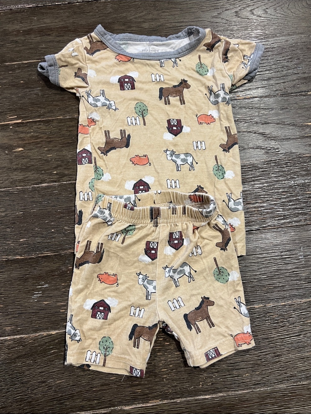 Milkberry matching pajama set 12m